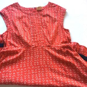 "Mata Traders" Red Patterned Dress with Pocket(XL)